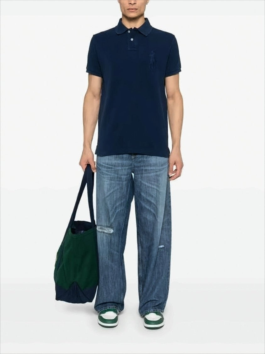 Polo Ralph Lauren Classic Deep Navy Polo Shirt With Embroidered Logo