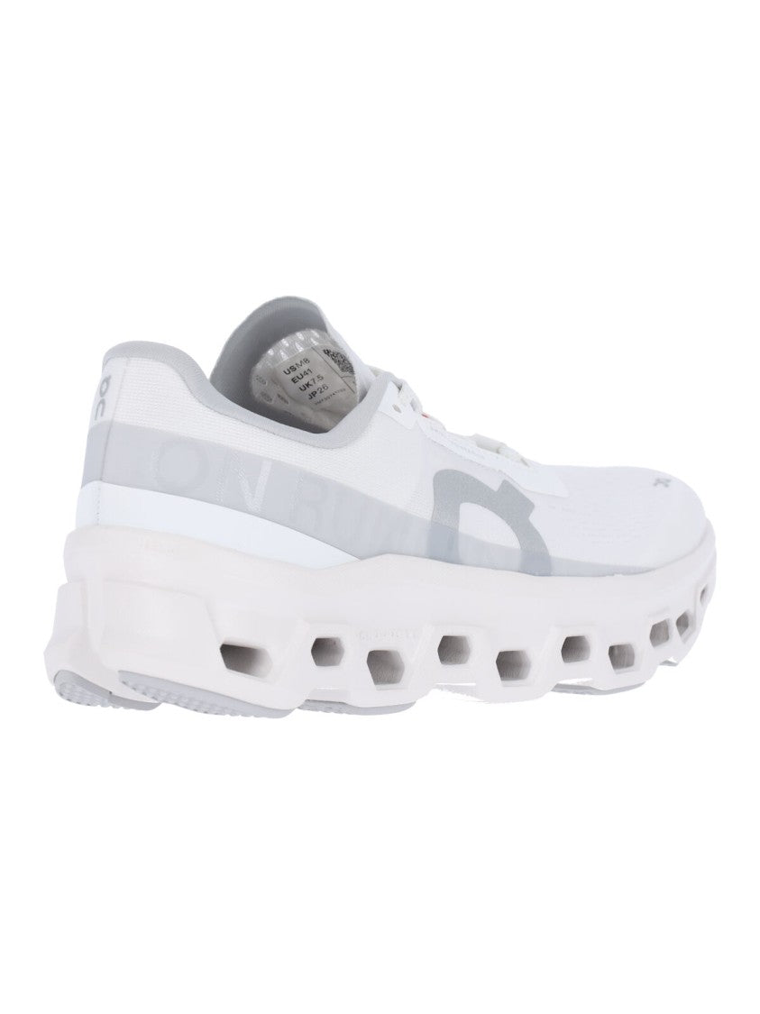 On White Cloudmonster Fabric Sneakers