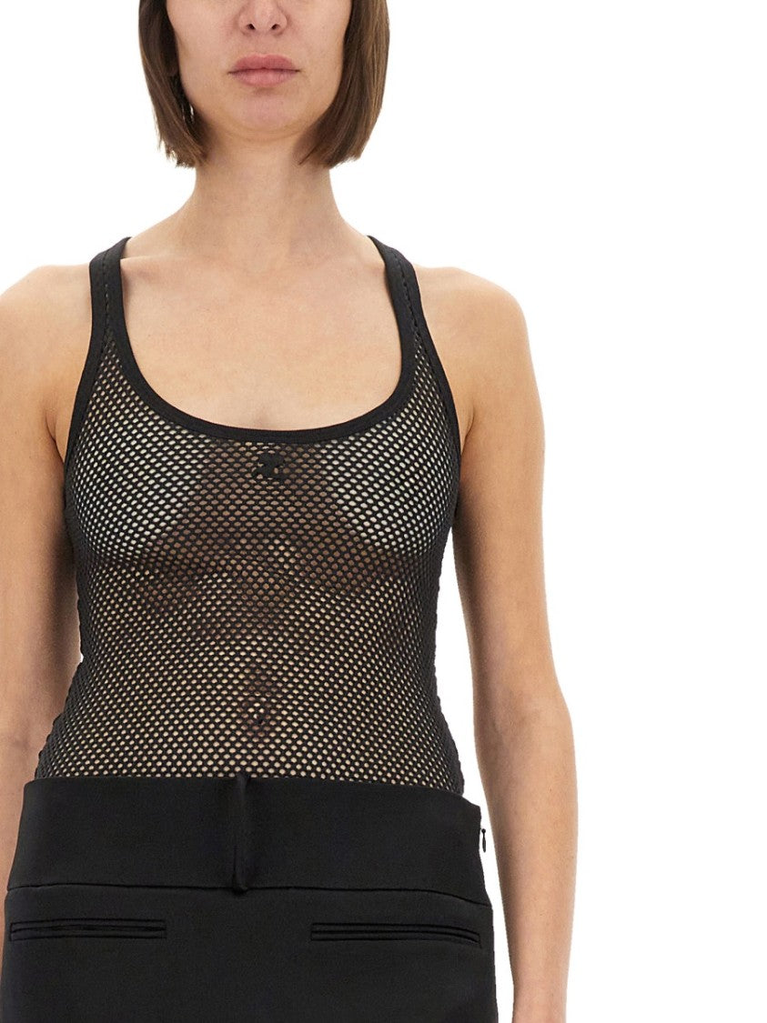 Courrèges Lightweight Mesh Tank Top Crafted
