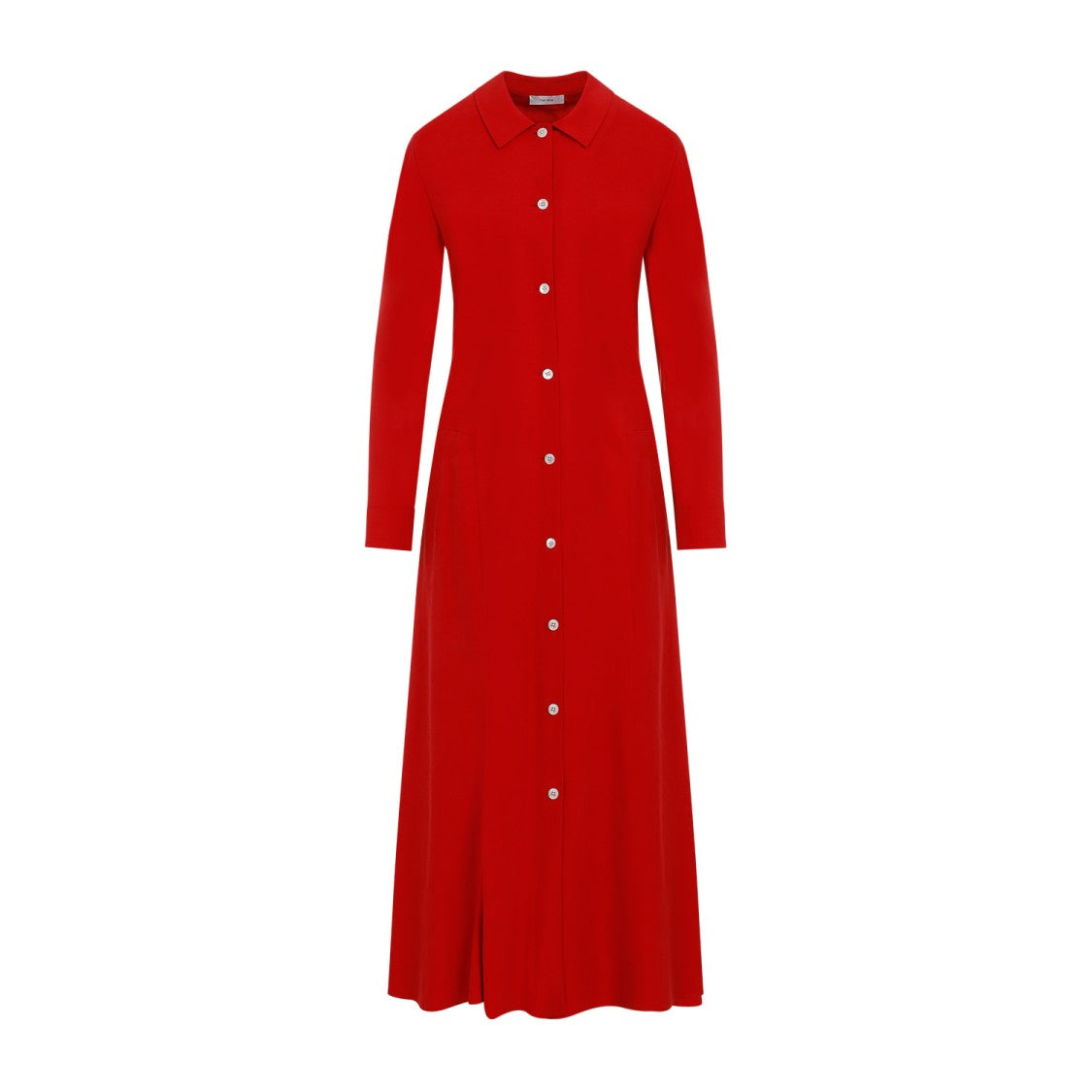 The Row Goji Berry Red Silk Myra Dress