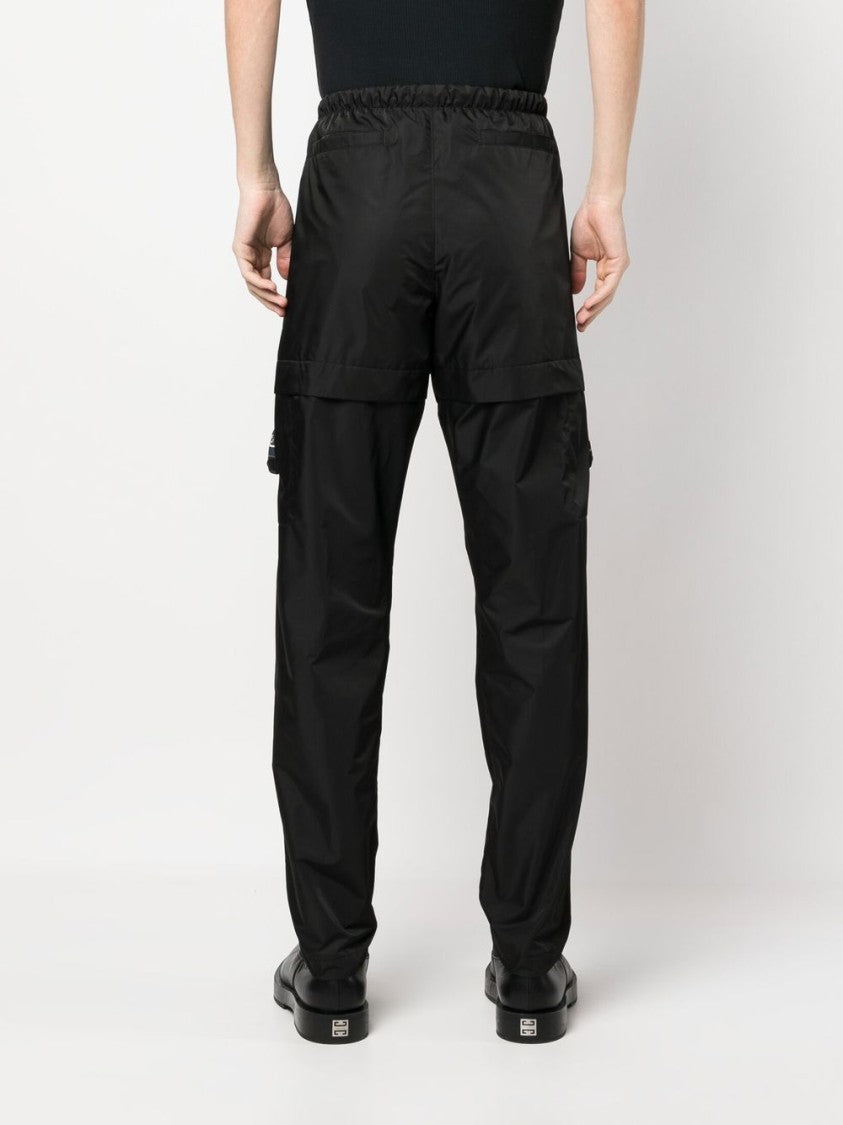 Givenchy 4G-Buckle Black Straight-Leg Cargo Trousers