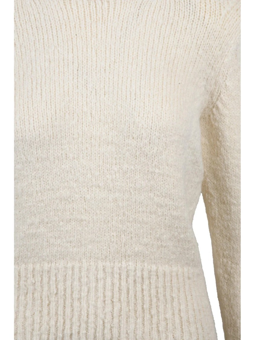 Isabel Marant Soft-Textured Crewneck Sweater With Ribbed Detailing