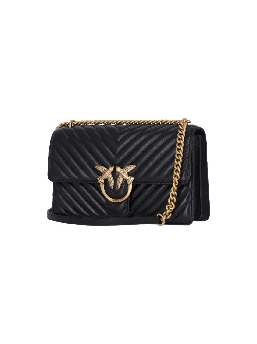 Pinko Quilted Nappa Leather Shoulder Bag
