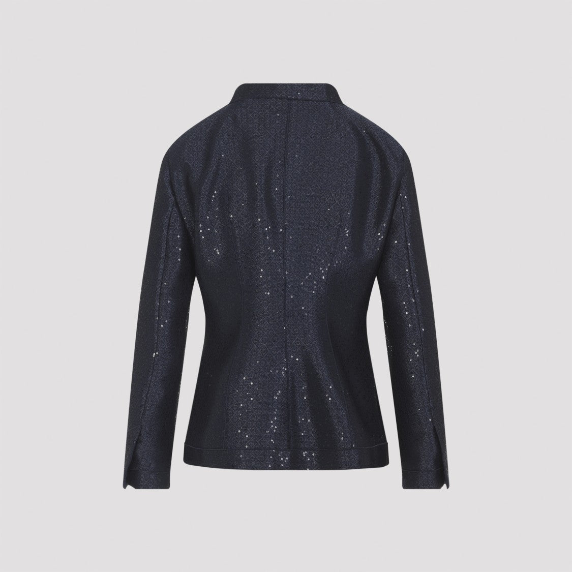 Giorgio Armani Fitted Blue Blazer