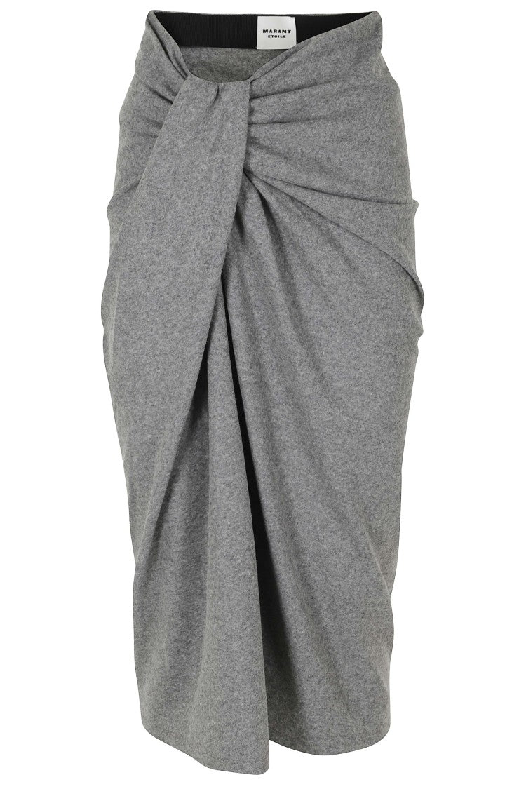 Isabel Marant Étoile Jeldia Gc Elasticated-Waist Viscose-Blend Midi Skirt
