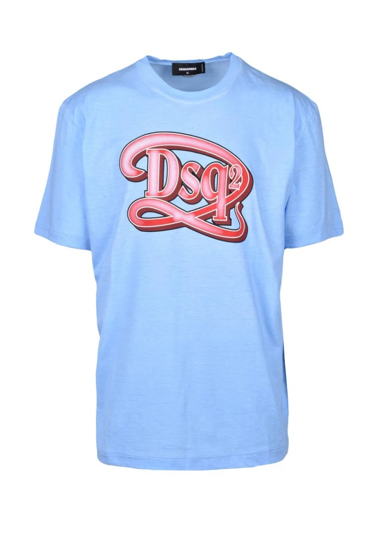 Dsquared2 Cotton T-Shirt - Light Blue