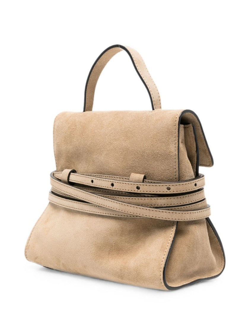 Moschino Structured Handbag With Flap Closure And Detachable Strap