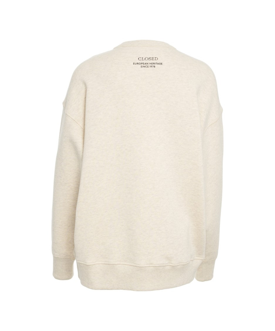 Closed Timeless Crew Neck Sweatshirt With Oversized Silhouette