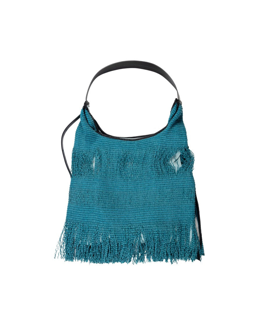 Anita Bilardi Picasso Fringed Petrol Bag