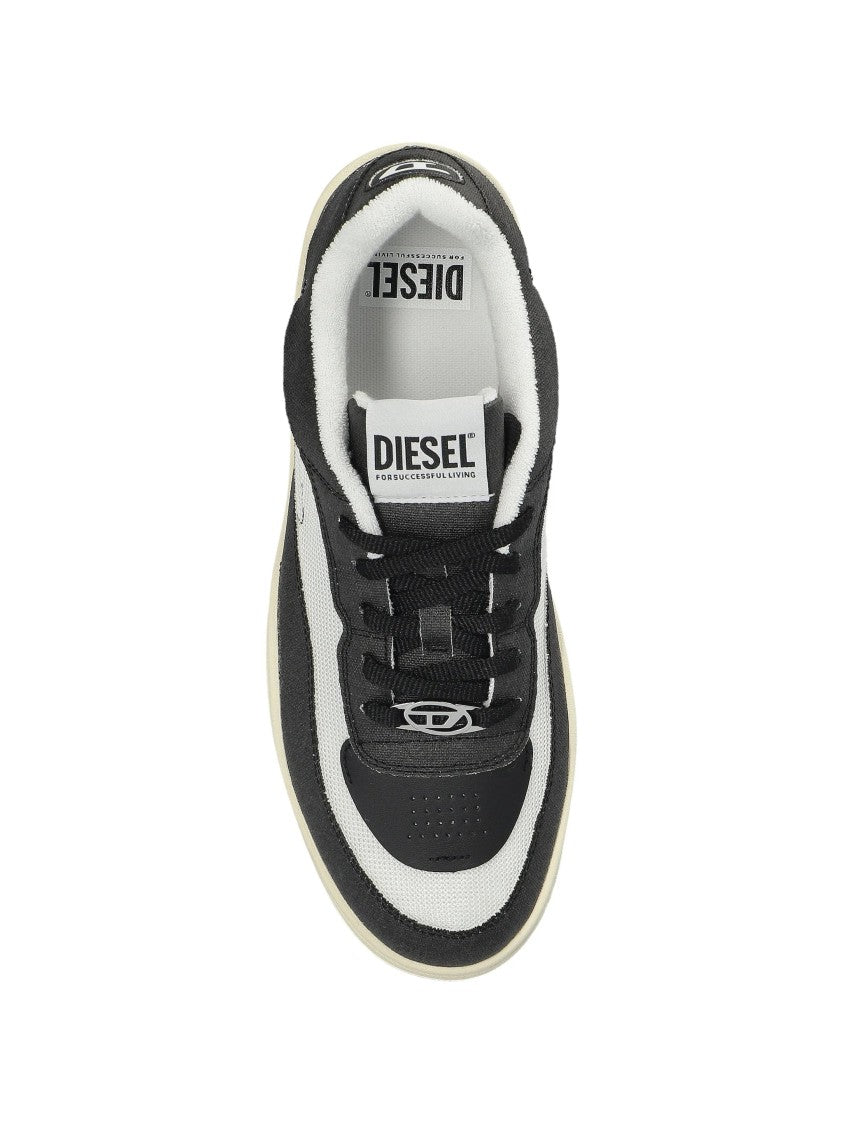 Diesel Black/White S Oval Skate Low Sneakers