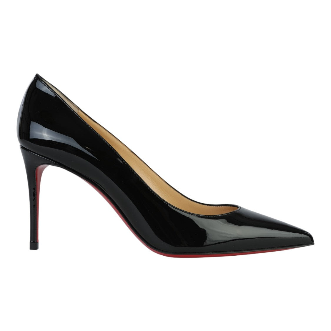 Christian Louboutin Glossy Black Patent High-Heeled Pump