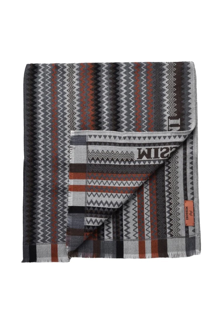 Missoni Grey Wool Scarf