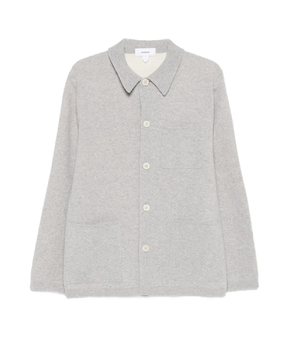 Lardini Light Grey Wool Blend Jacket