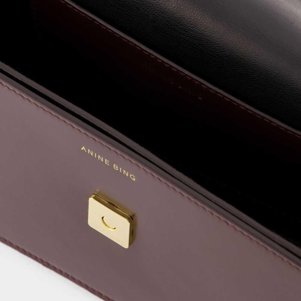 Anine Bing Elly Crossbody - Leather - Burgundy
