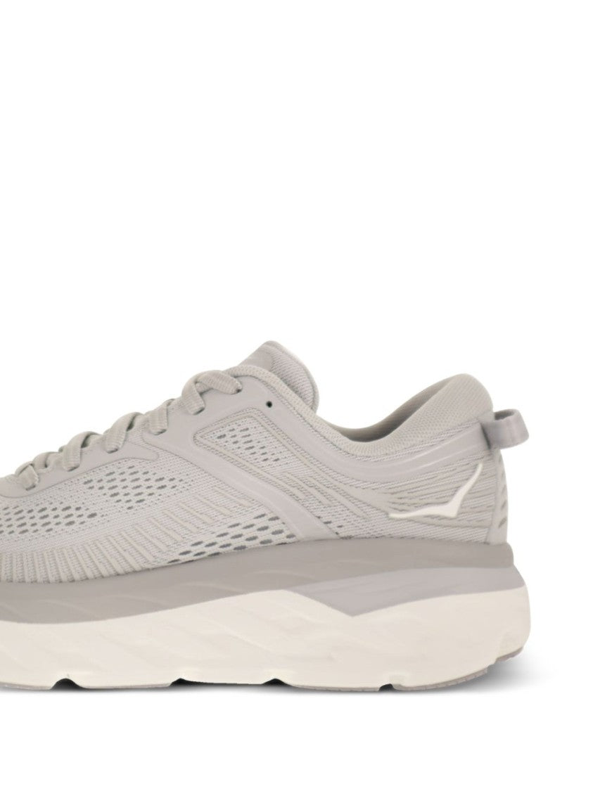 Hoka Streamlined Grey Sneakers With Cushioned Sole