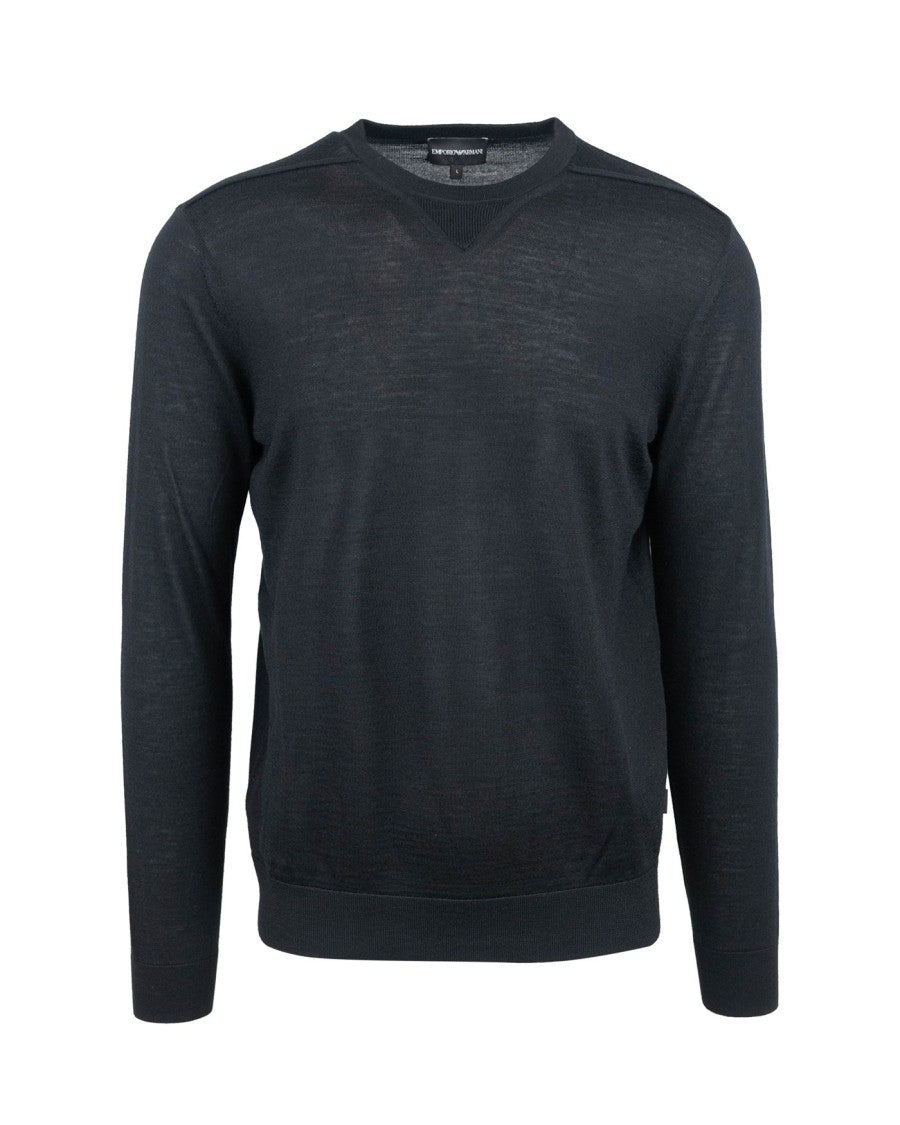 Emporio Armani Black Crewneck Sweater