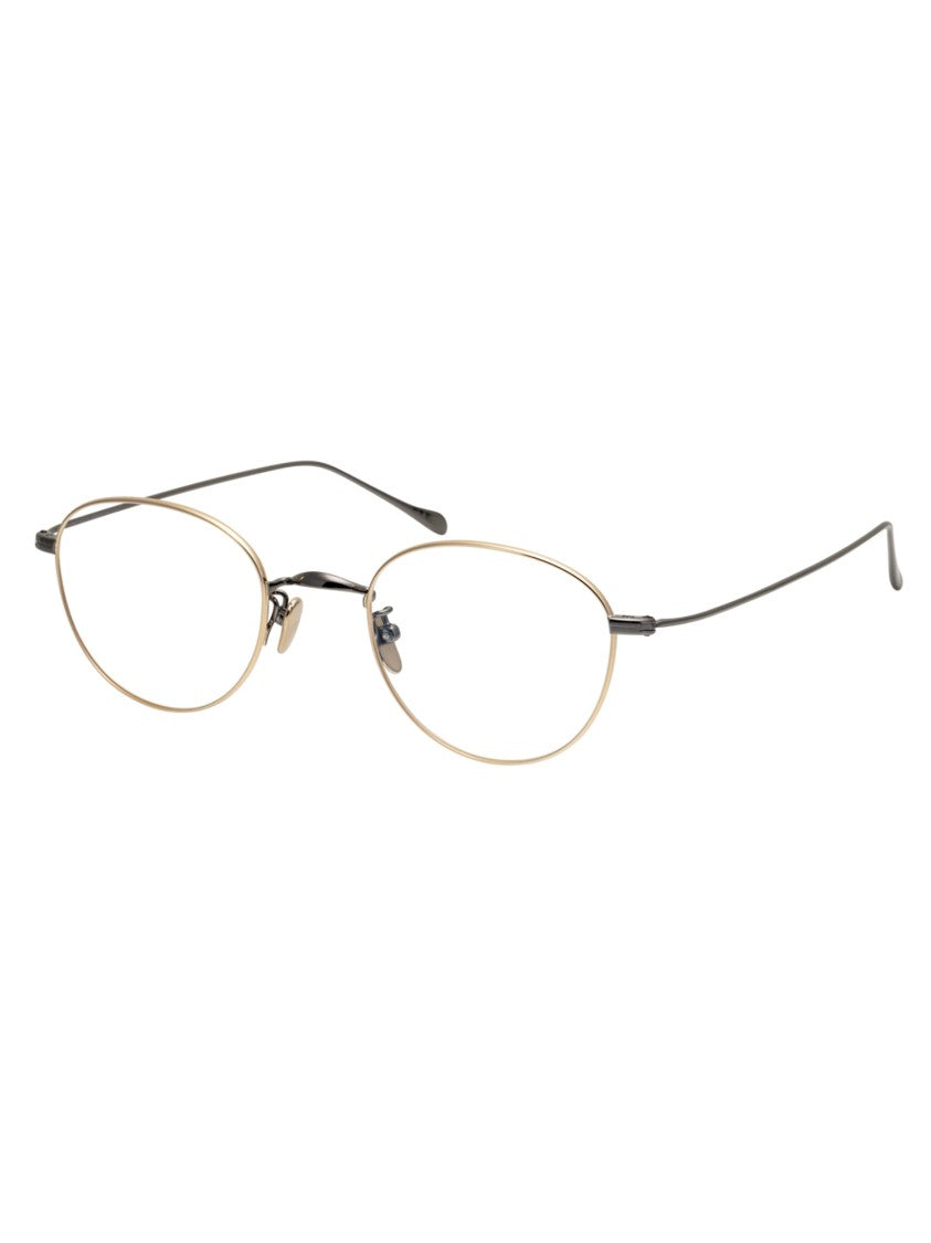 Masunaga Gms/396Bt+ Slim Oval Metal Eyeglasses