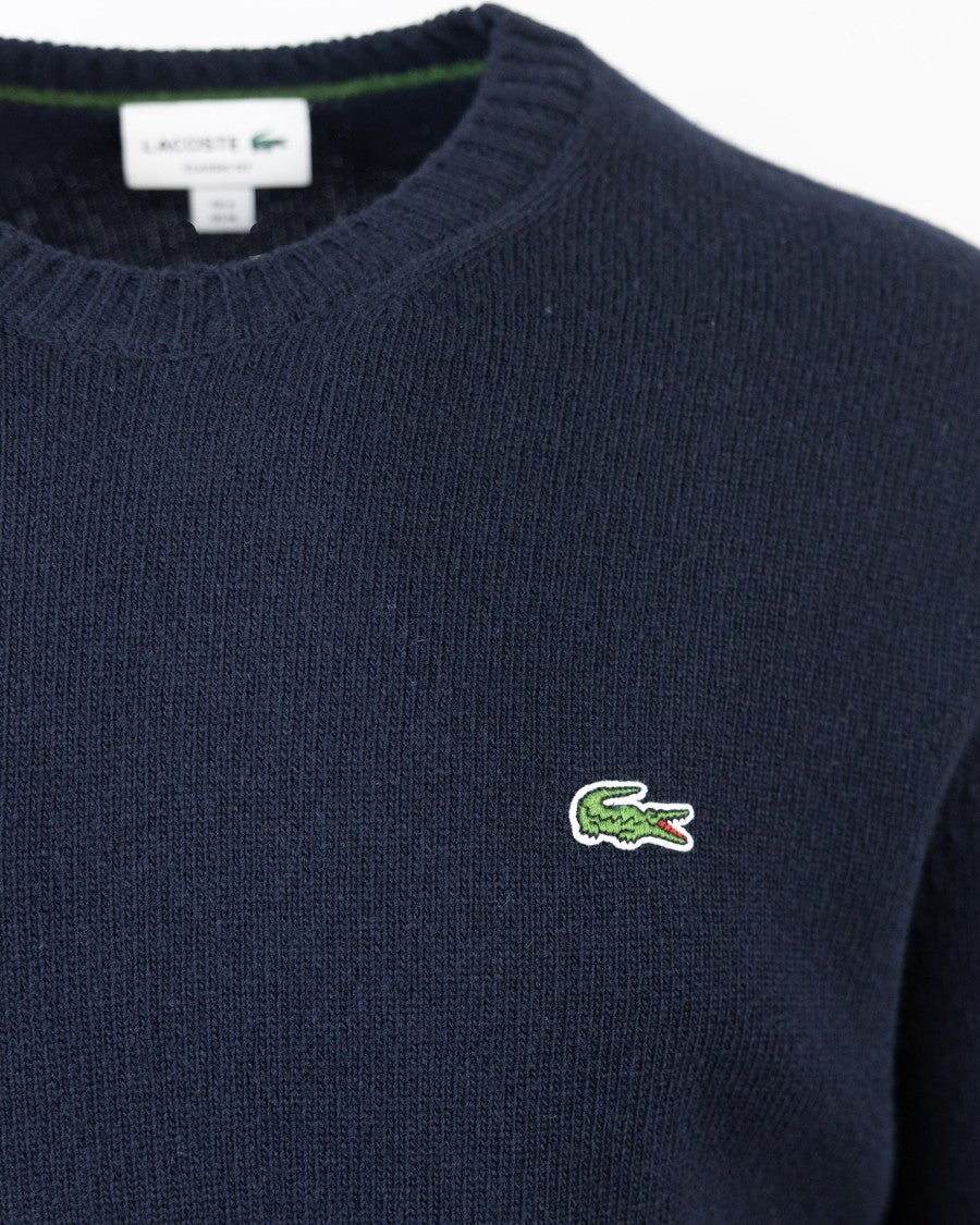 Lacoste Blue Carded Wool Sweater