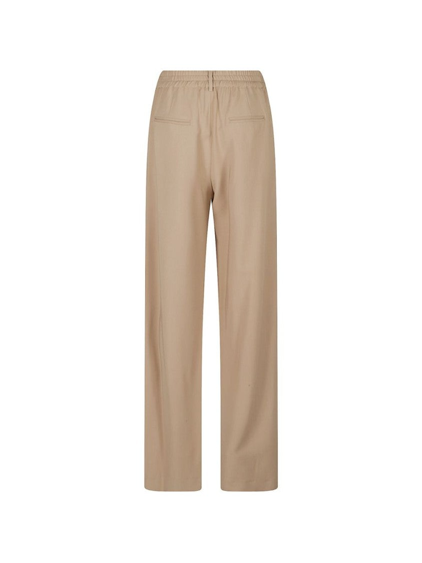 Pt Torino Straight-Leg Trousers With Elasticated Waist And Belt Loops