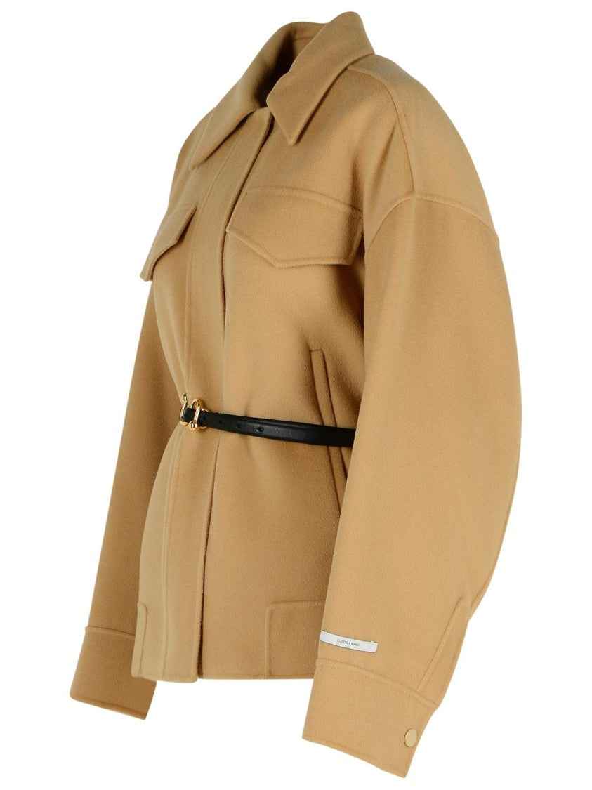 Sportmax Cantore' Camel Virgin Wool Jacket