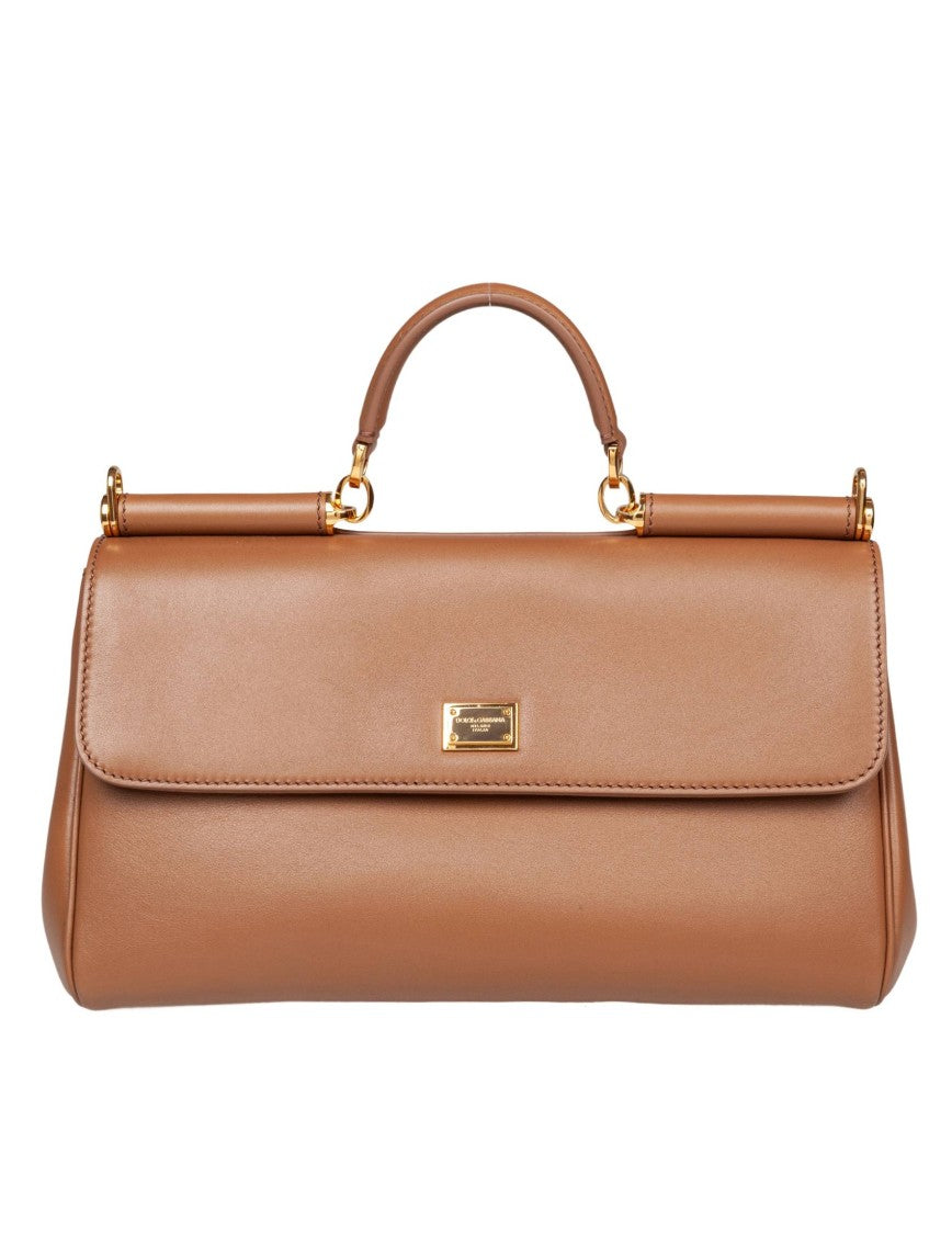 Dolce & Gabbana Vintage My Sicily Caramel Leather Bag