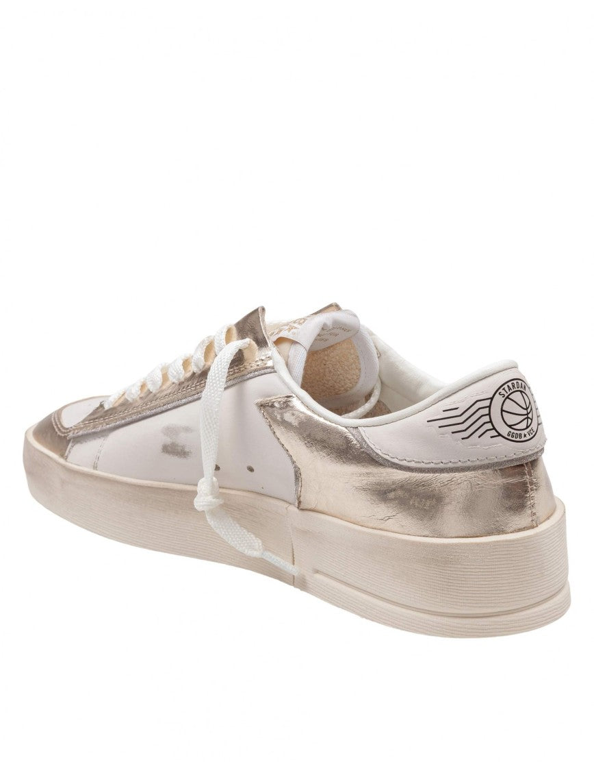 Golden Goose White Leather Stardan Sneakers