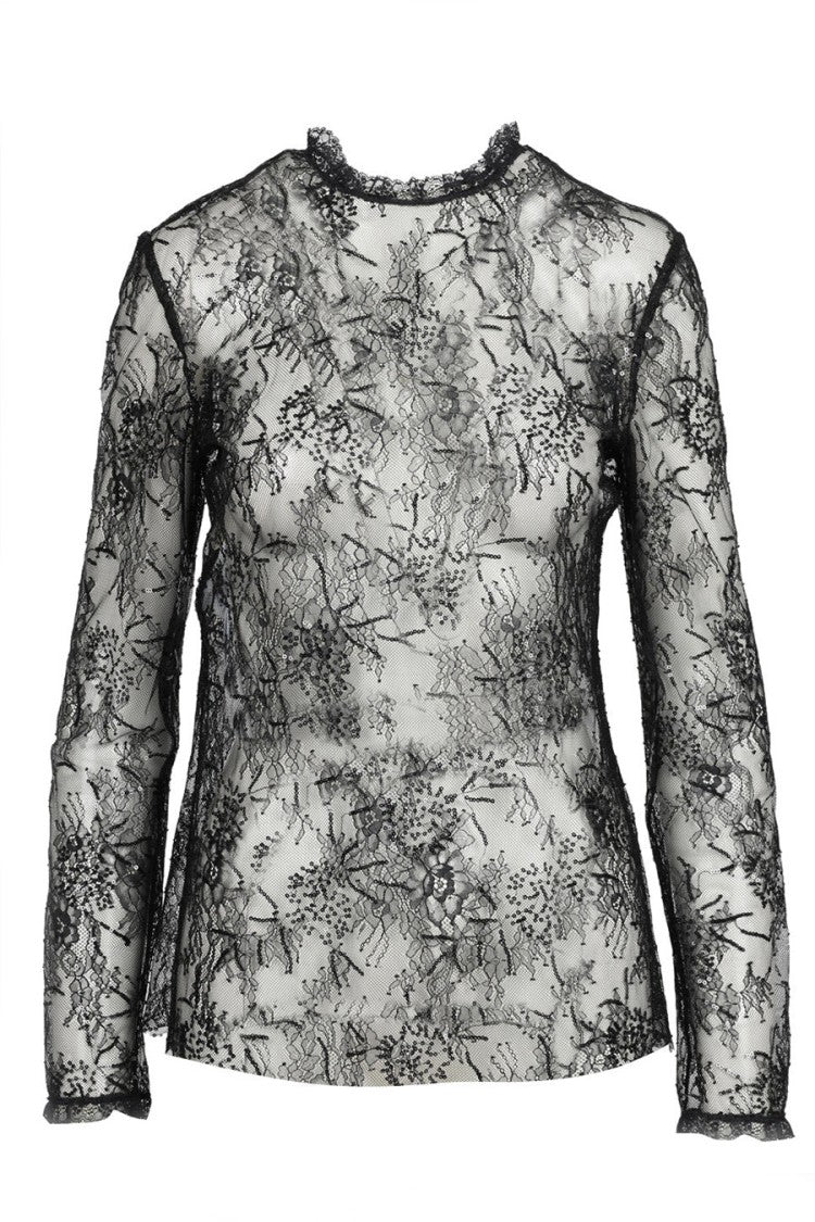 Alberta Ferretti Black Silk Blouse