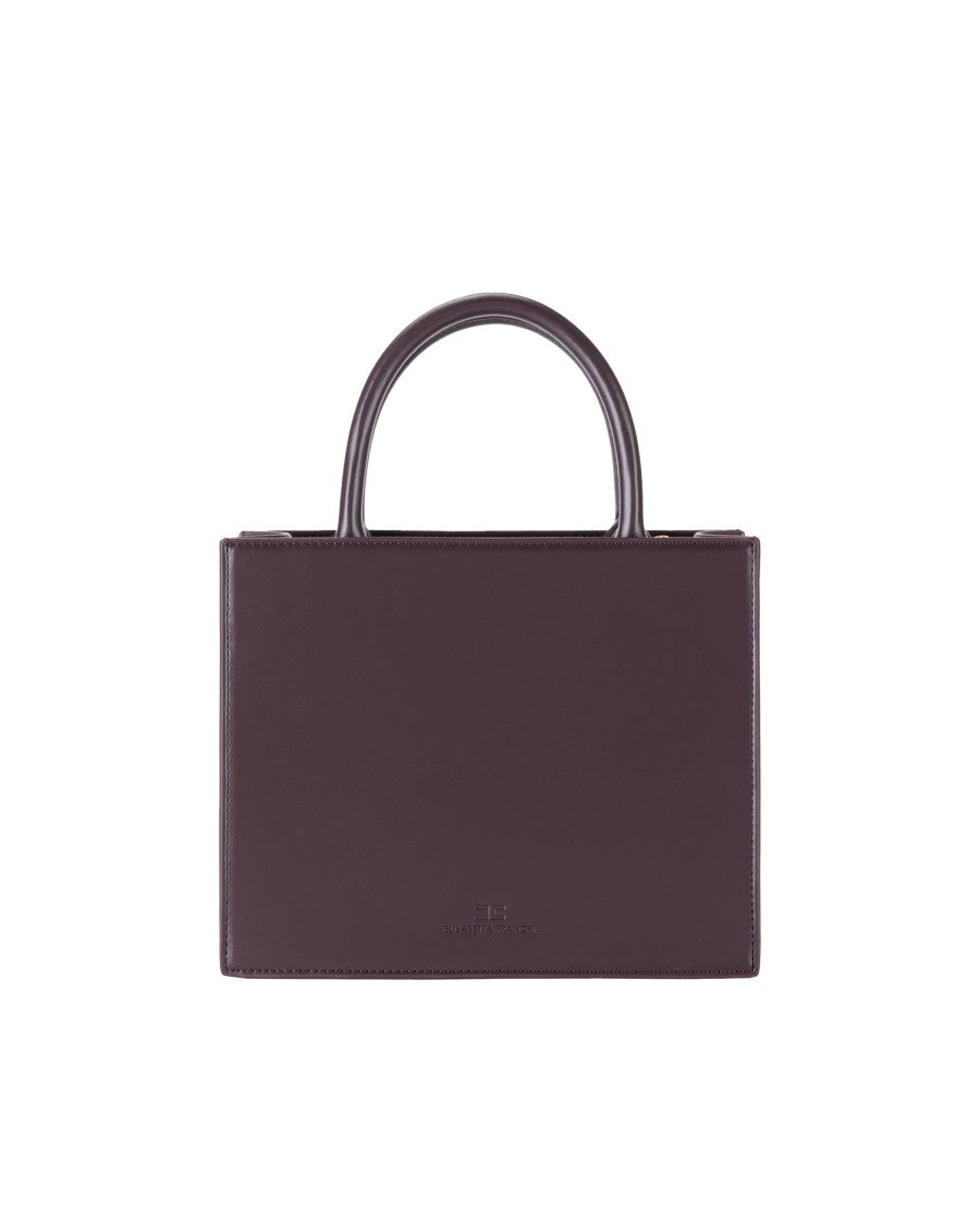 Elisabetta Franchi Structured Tote Bag With Dual Handles And Gold-Tone Logo