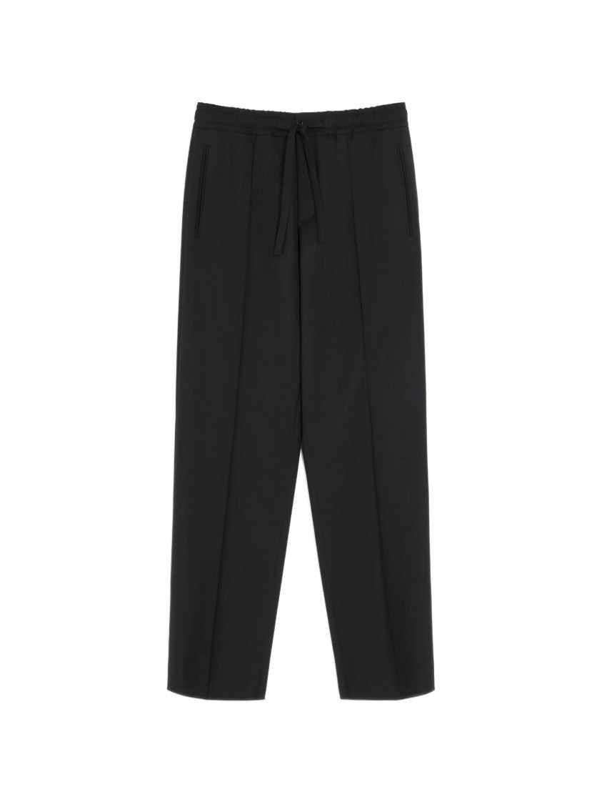 Valentino Pantalone Ricamo V Logo Mohair Trousers