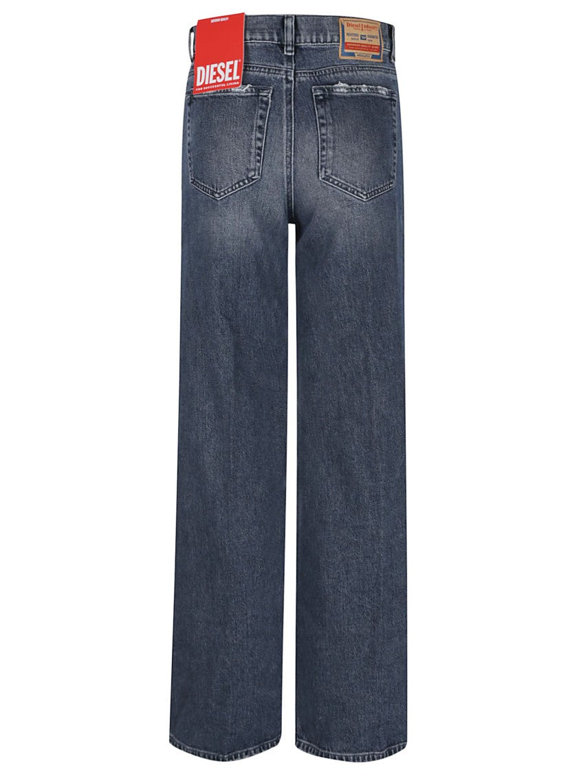 Diesel Wide-Leg Jeans With High Waist