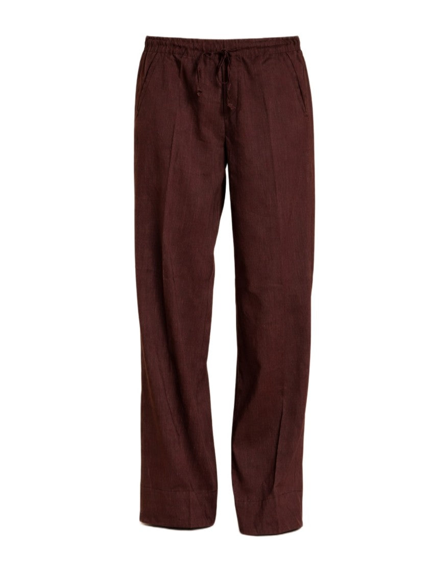 Mason's Relaxed Wide-Leg Trousers With Drawstring Waistband