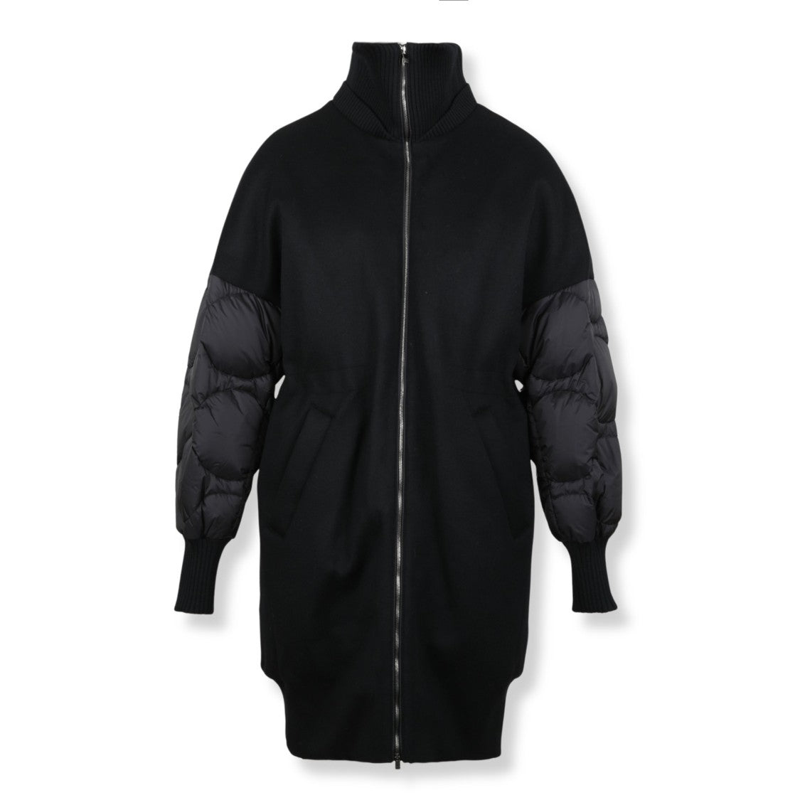 Tatras Structured Neutrals Down Jacket With High Collar And Front Zip Closure