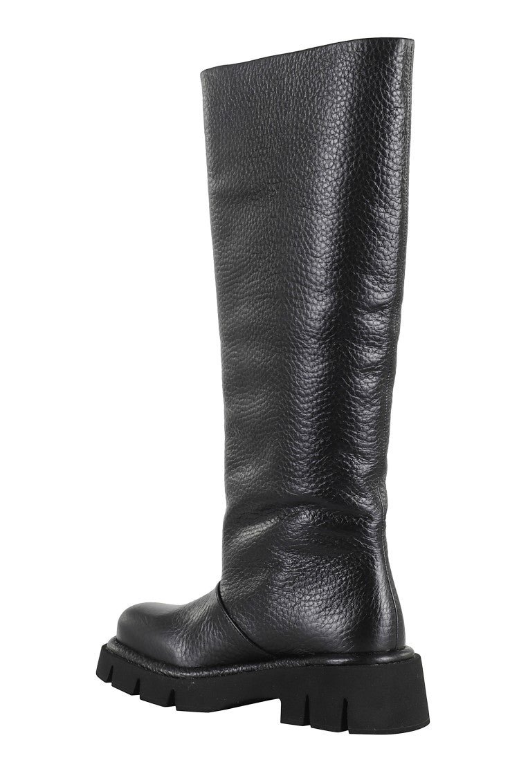 Paloma Barceló Dores Mid-Calf Hammered Leather Boots