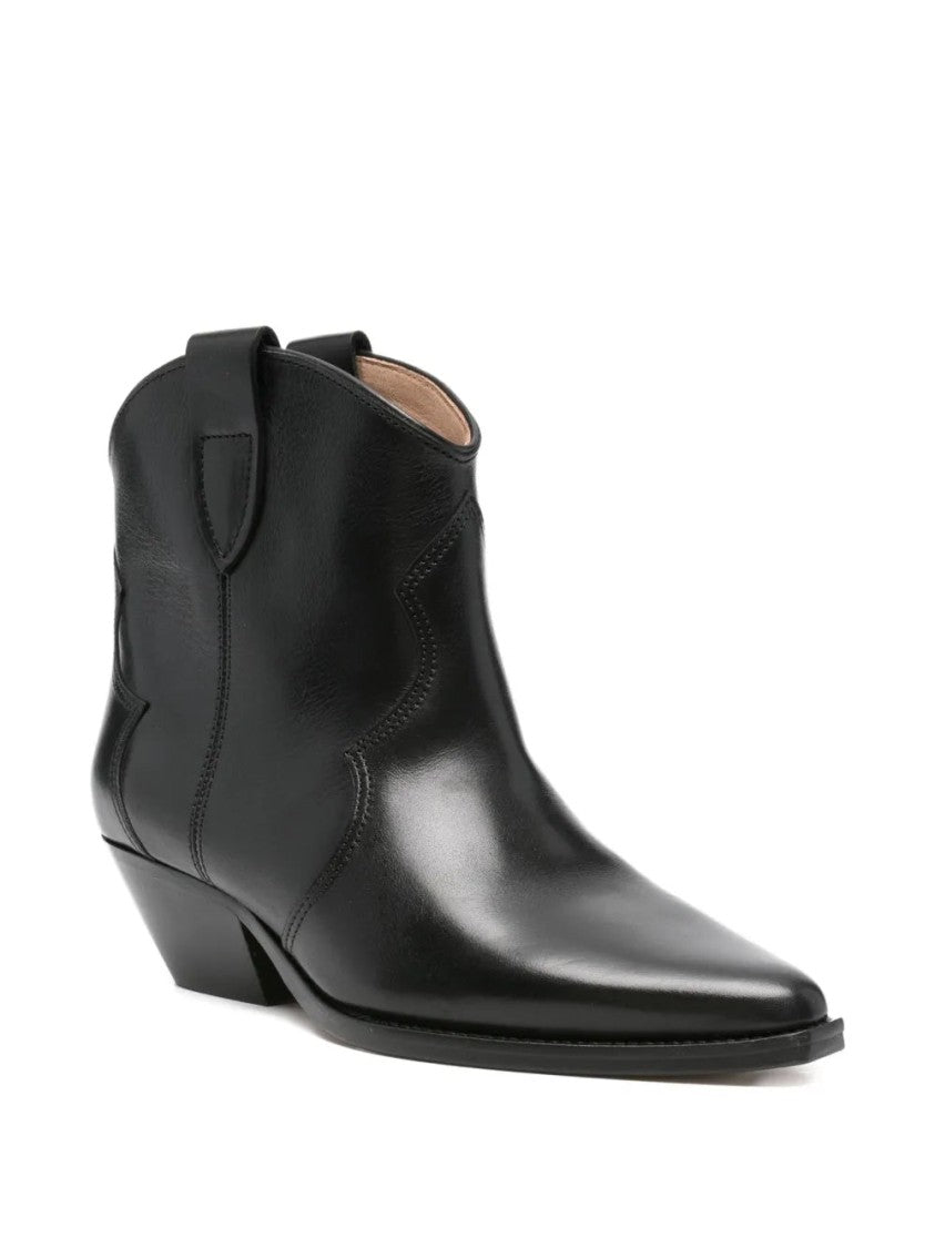 Isabel Marant 50Mm Dewina Pointed-Toe Leather Cowboy Boots