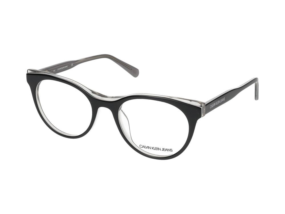 Calvin Klein Jeans Eyeglasses Ckj19511 076 Black/Crystal Smoke 51/19/135