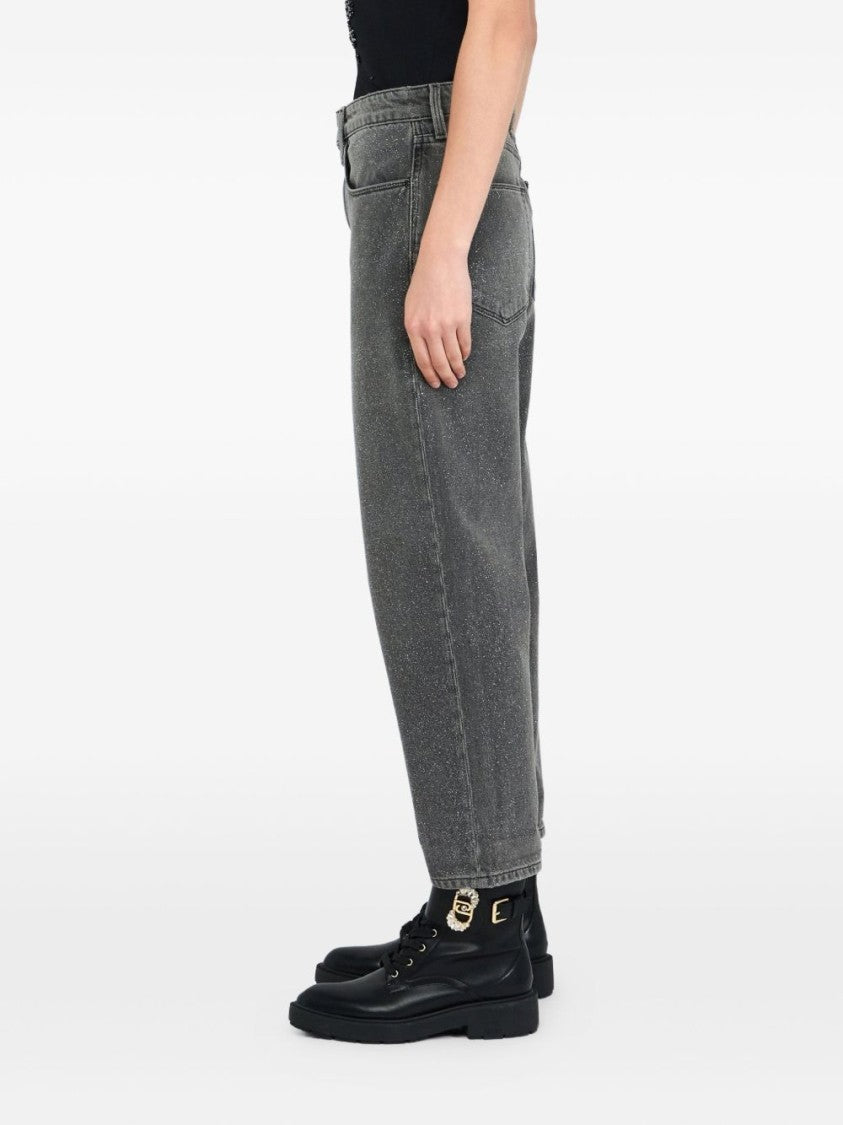 Liu Jo Black And Silver Speckled Jeans
