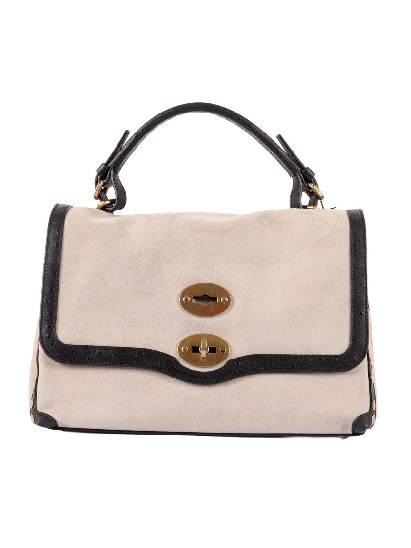 Zanellato Srl Sasso Cashmere Cactus Suede Shoulder Bag