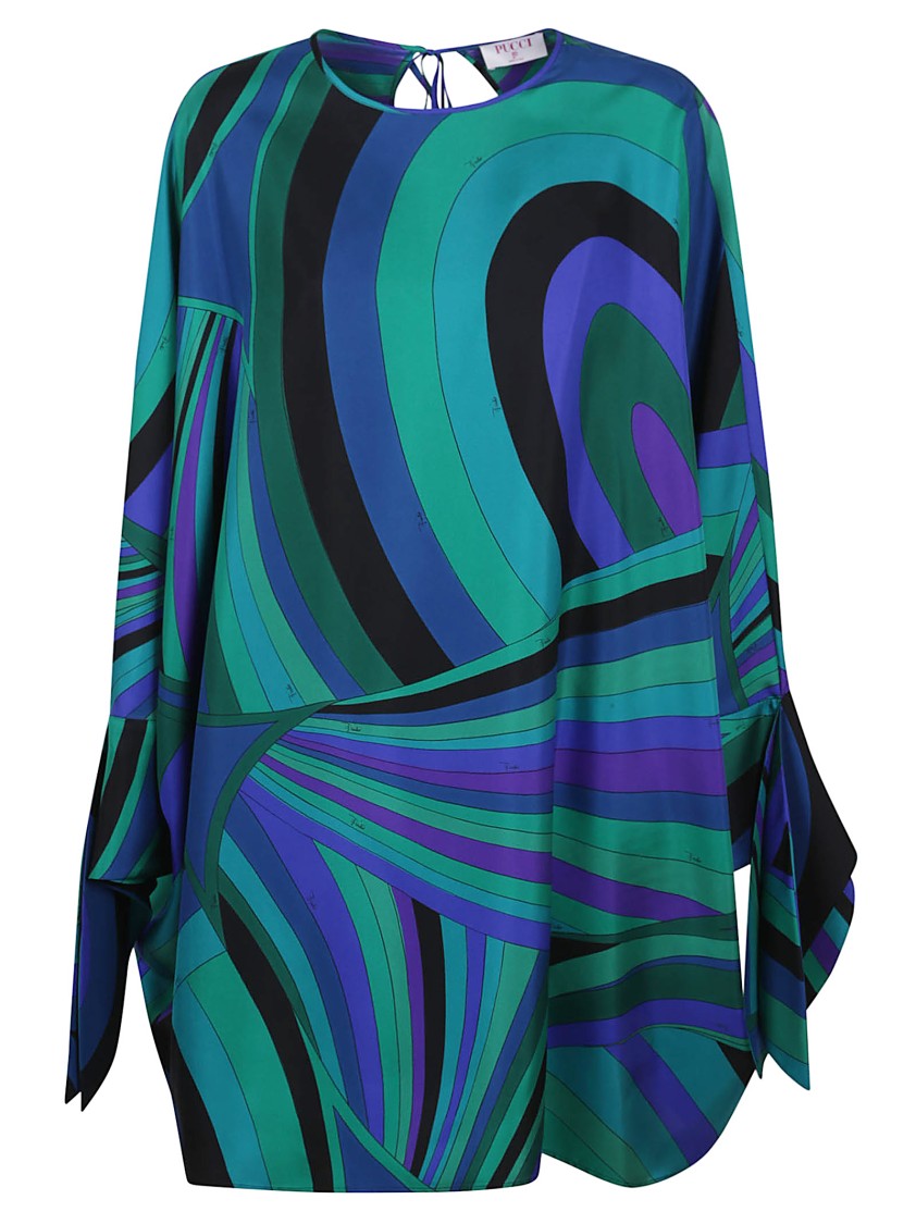Emilio Pucci Silk Abstract Pattern Top