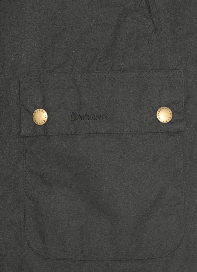 Barbour Greeb Waxed Cotton Quilted Jacket