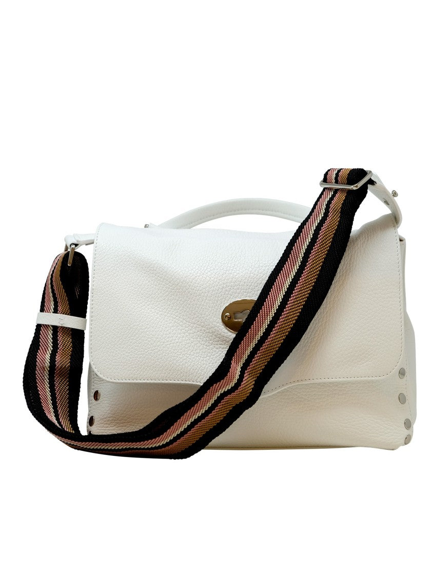 Zanellato White Postina Daily S Giorno S Leather Handbag
