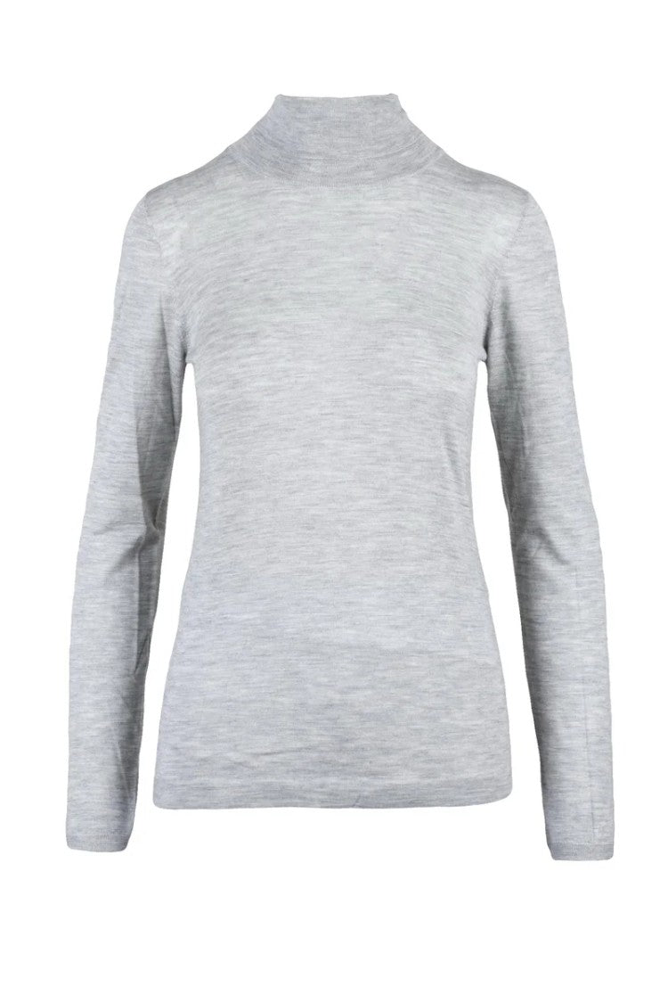 Brunello Cucinelli Cashmere Silk Turtleneck - Grey