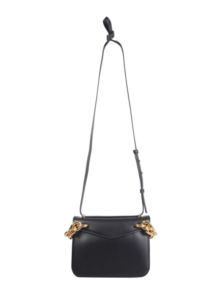 Bottega Veneta Suede Envelope Bag With Bold Chain Handle