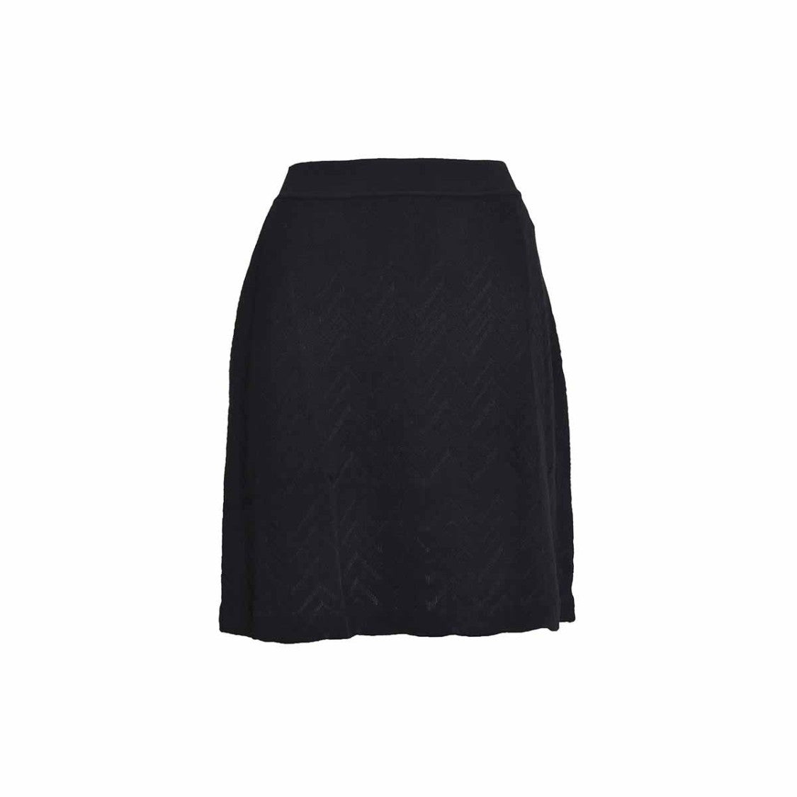 Missoni Black Zig Zag Knit Mini Skirt