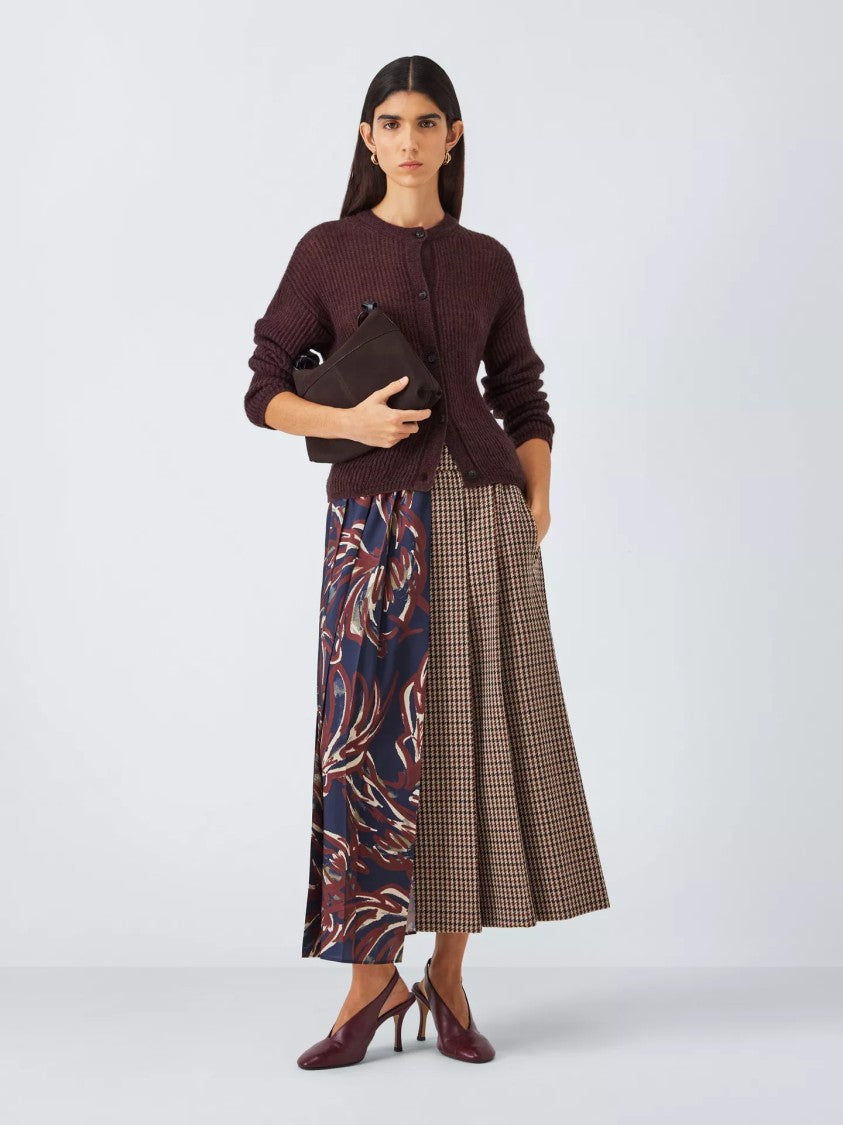 Max Mara Medium Length Burgundy Cardigan