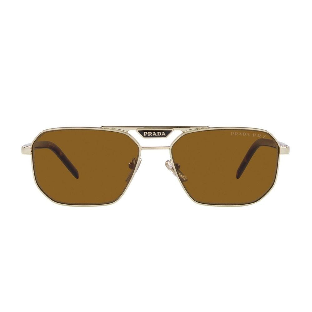Prada Pr58ys Contemporary Gold Metal Sunglasses
