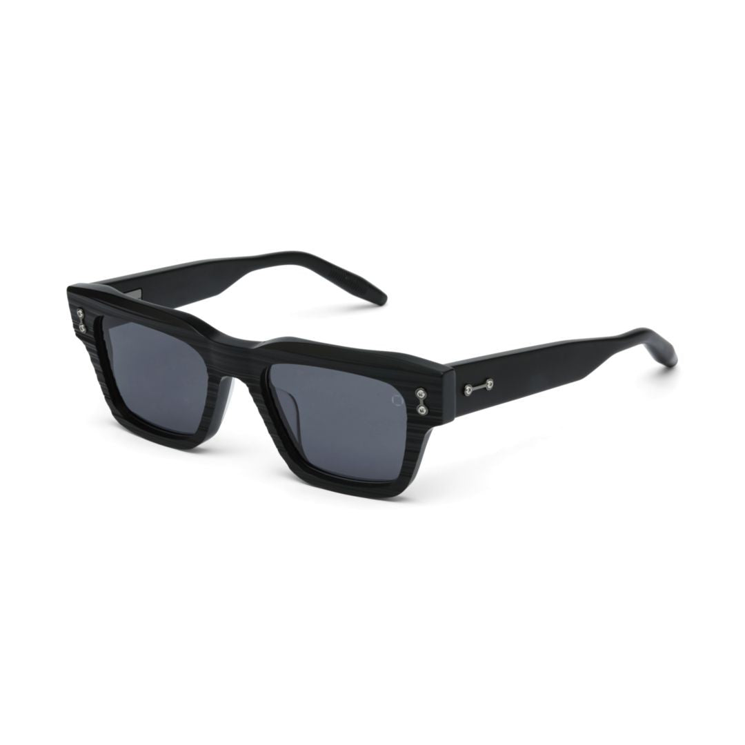 Akoni Columba Rectangular Frame Sunglasses With Textured Detailing