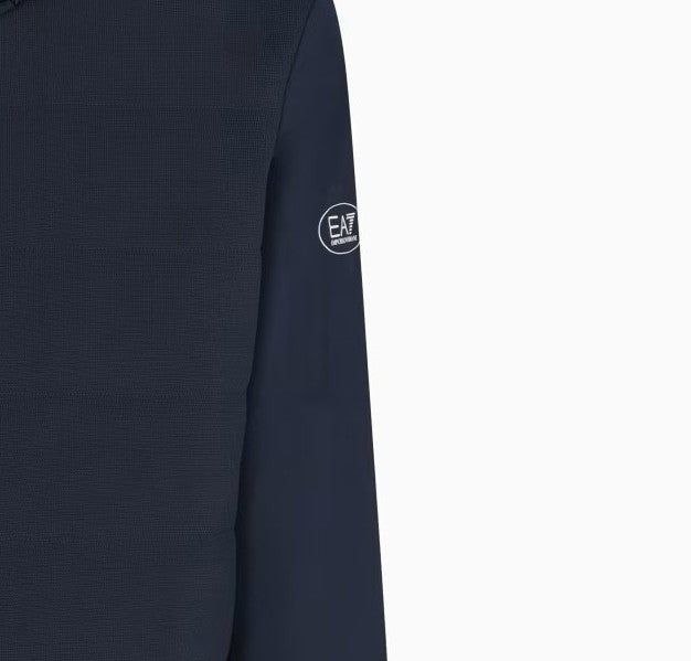 Ea7 Emporio Armani Regular Fit Bomber Jacket With Drawstring Hood