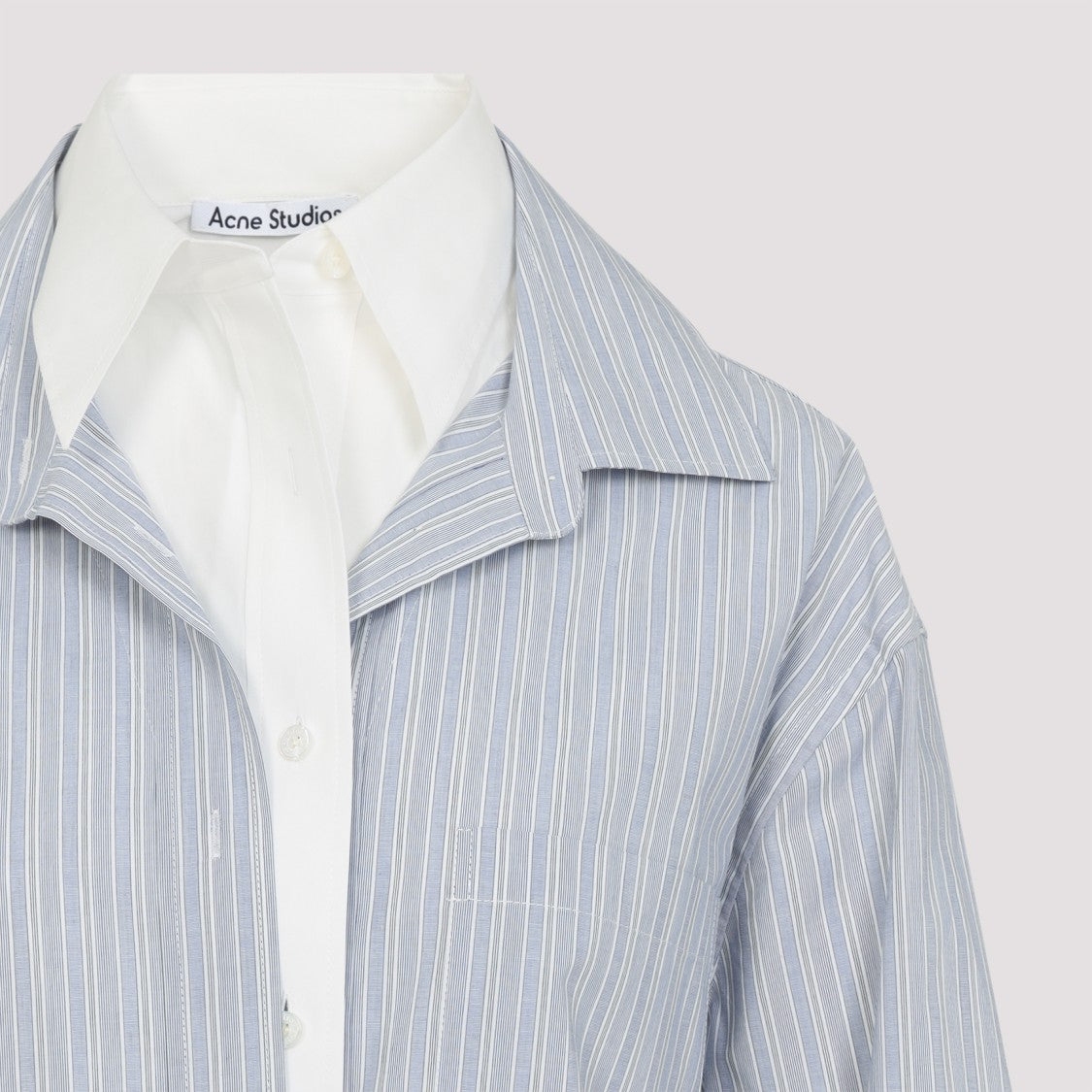 Acne Studios Blue Cotton Blouse