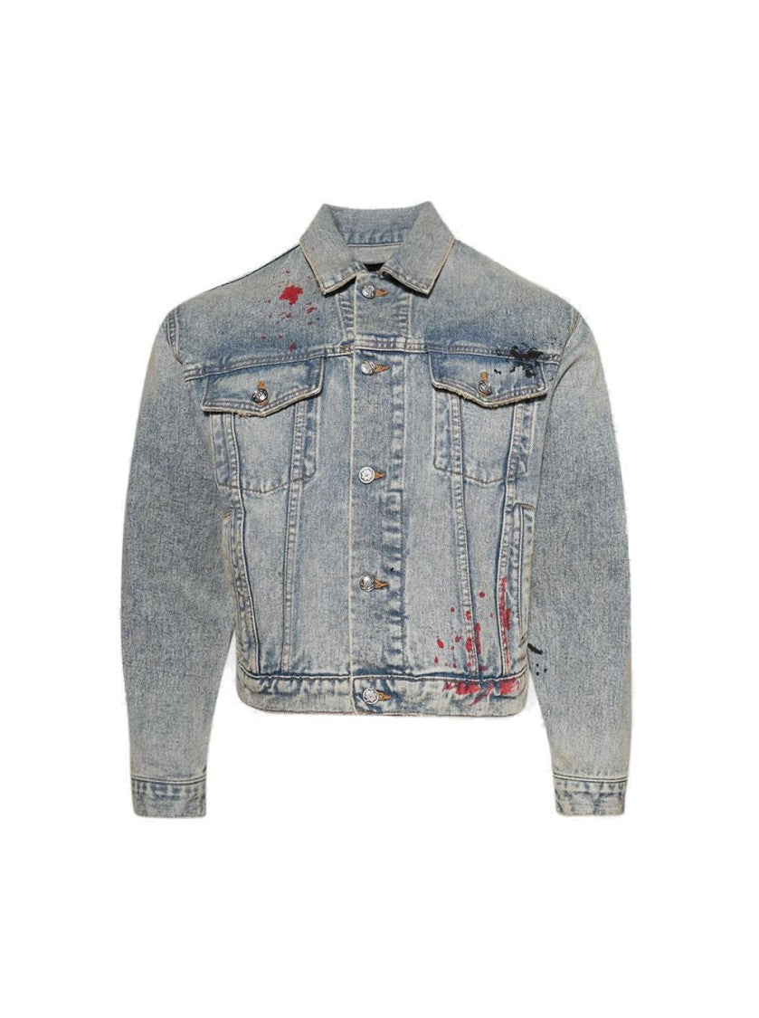 Earthling Vip Oil Change Denim Jacket Light Blue