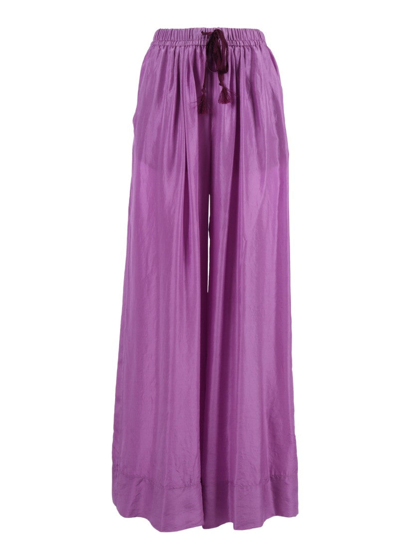 Forte Forte Wide Leg Silk Pants